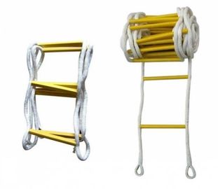 China polyester Insulation Ladder , High strength hanging Escape rope ladder for climbing supplier